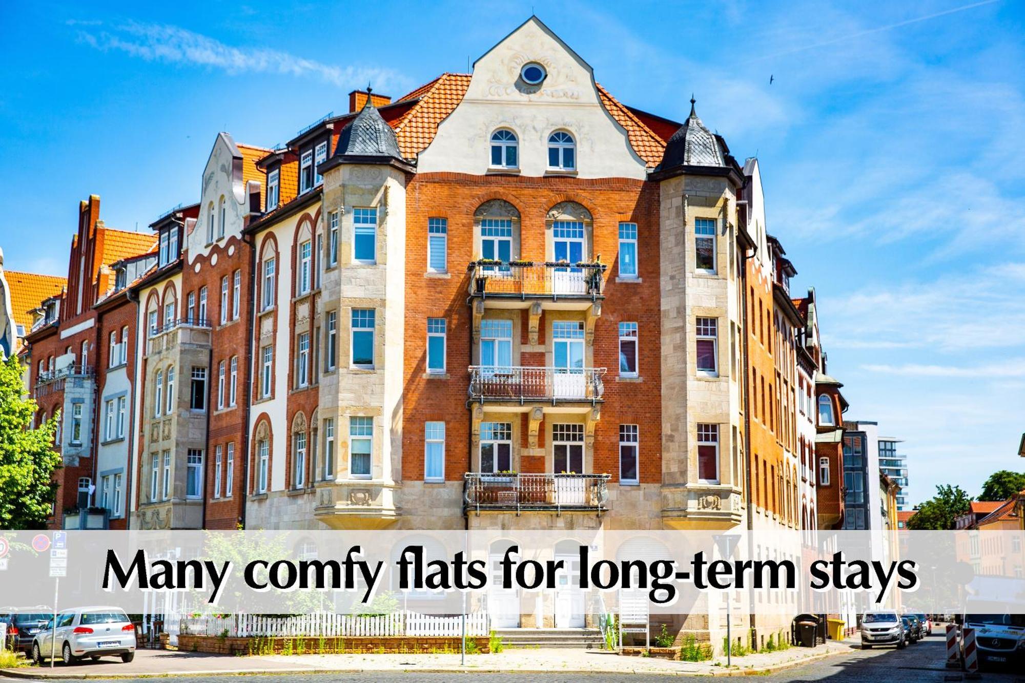 12 Fewos Im Jugendstilhaus Mit Aufzug, Terrasse, Kingsize-Bett, Smart-Tv, Etc Erfurt Værelse billede