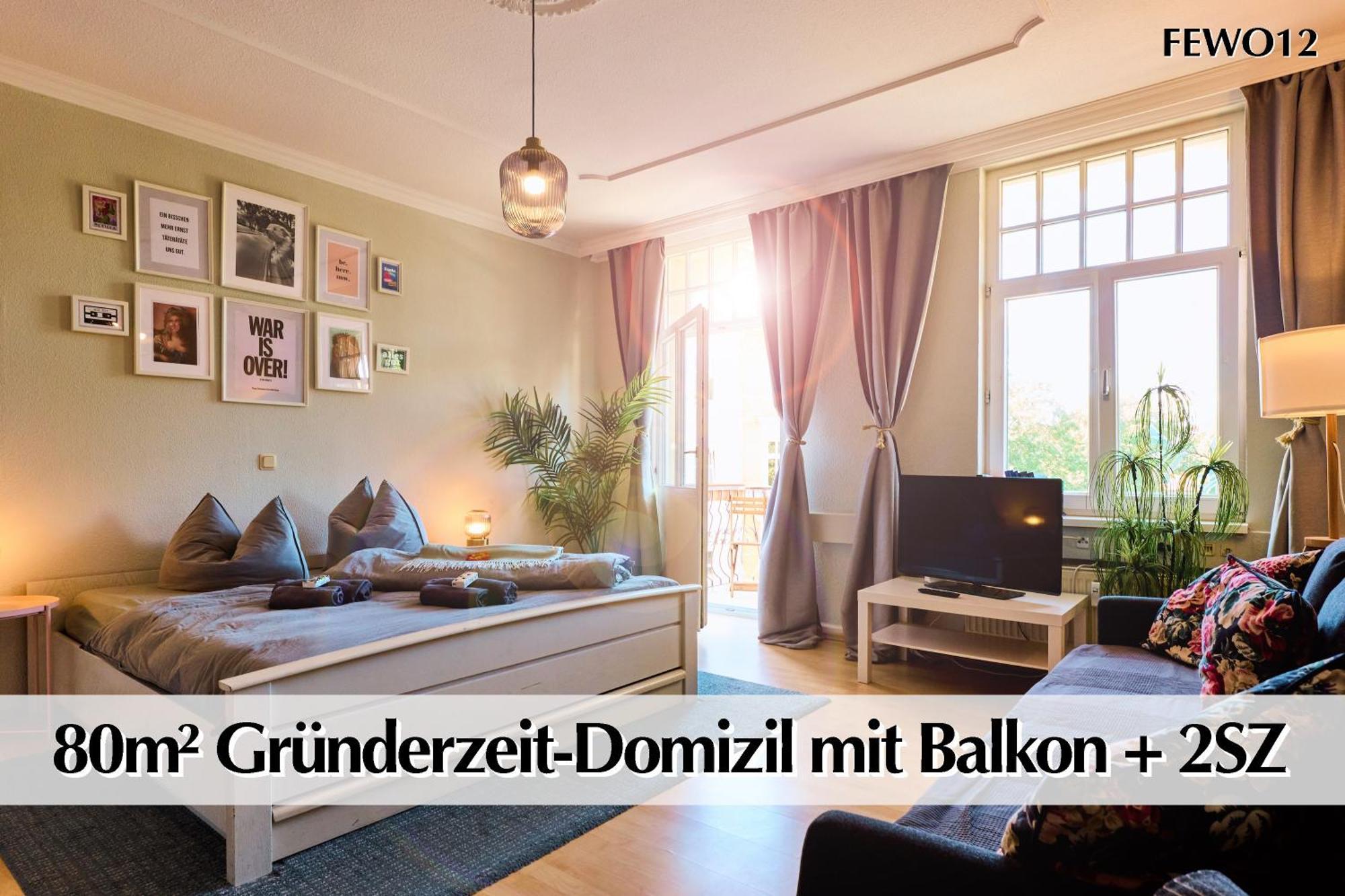 12 Fewos Im Jugendstilhaus Mit Aufzug, Terrasse, Kingsize-Bett, Smart-Tv, Etc Erfurt Eksteriør billede