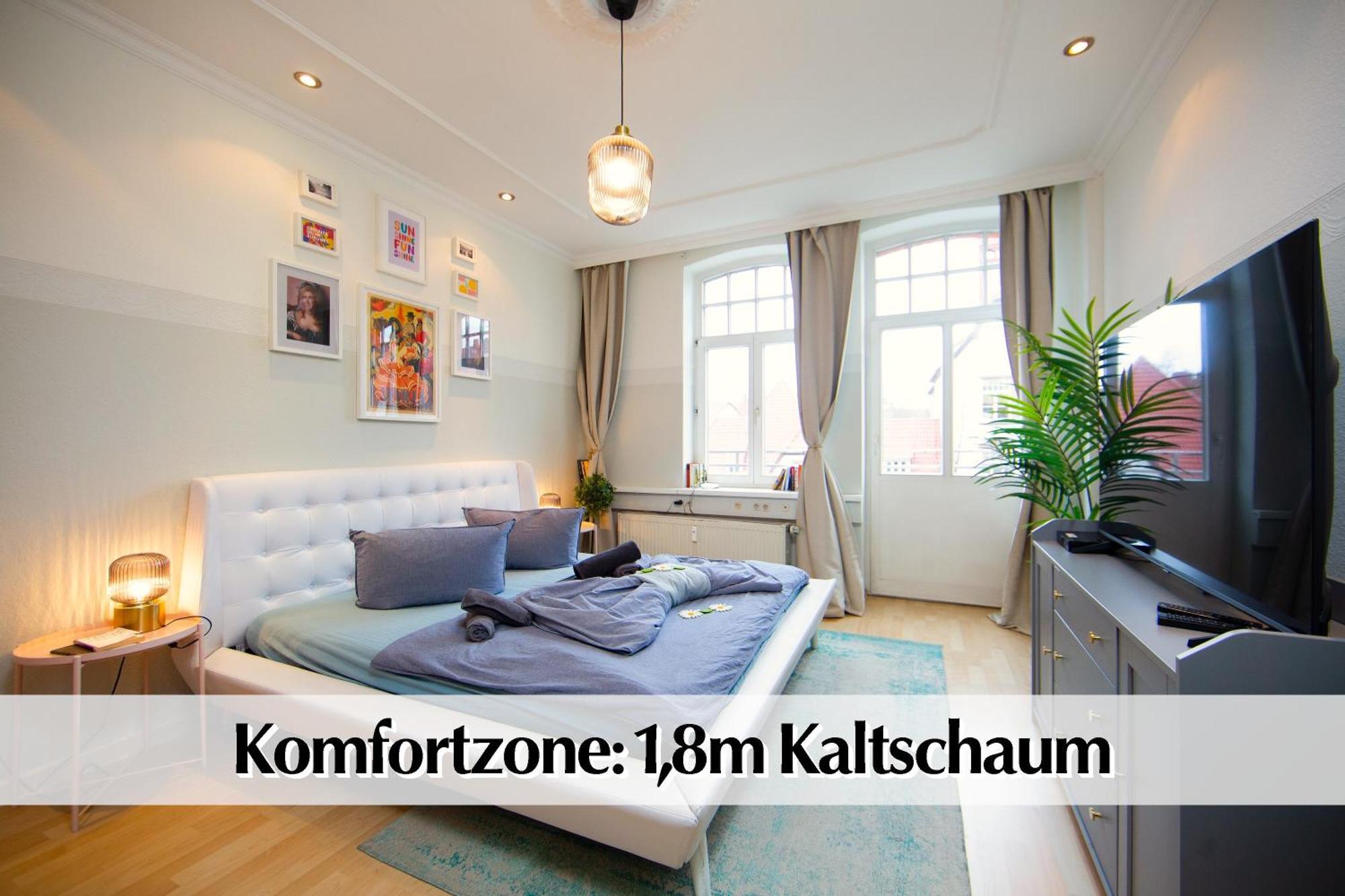 12 Fewos Im Jugendstilhaus Mit Aufzug, Terrasse, Kingsize-Bett, Smart-Tv, Etc Erfurt Værelse billede