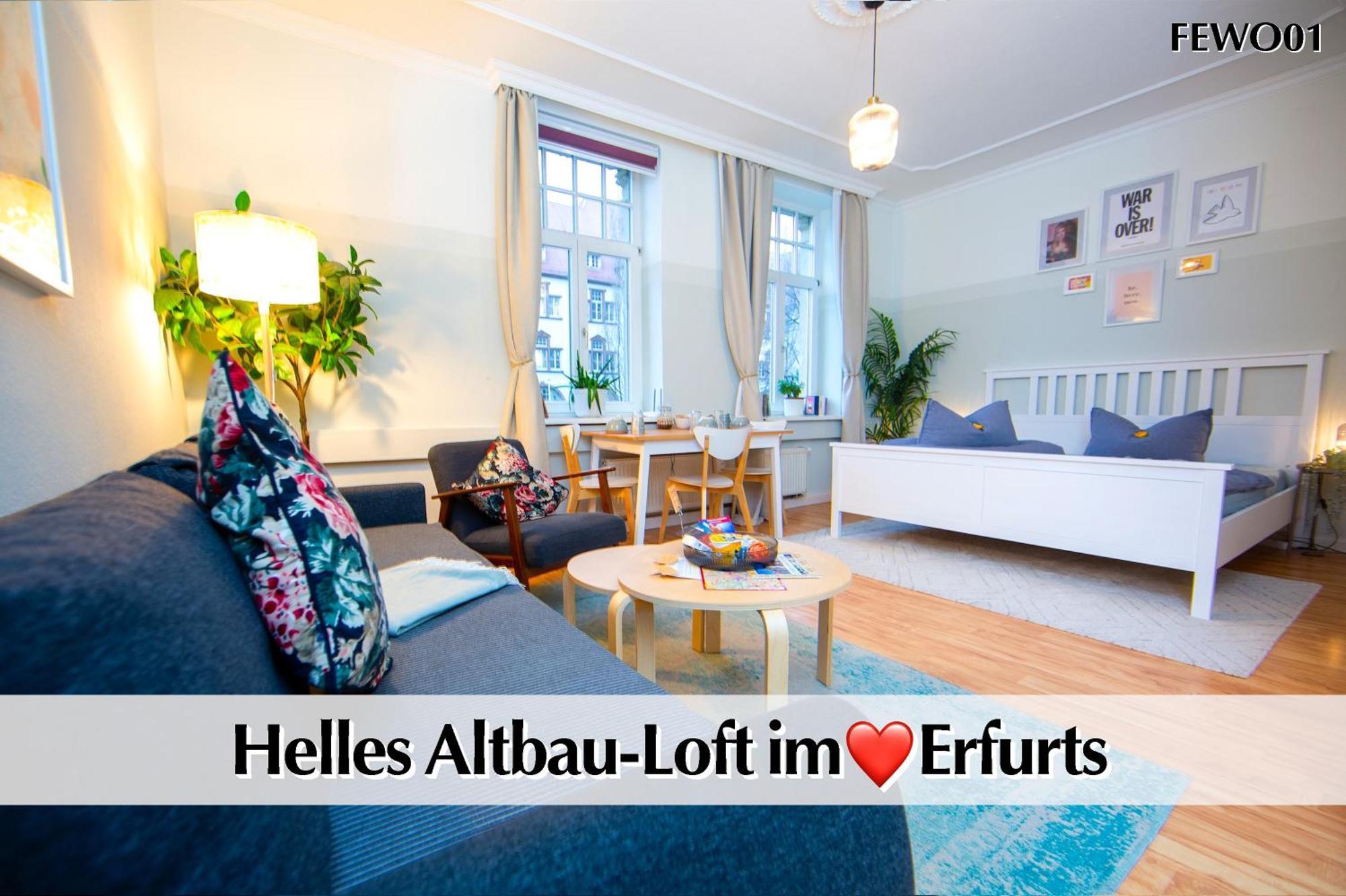 12 Fewos Im Jugendstilhaus Mit Aufzug, Terrasse, Kingsize-Bett, Smart-Tv, Etc Erfurt Eksteriør billede