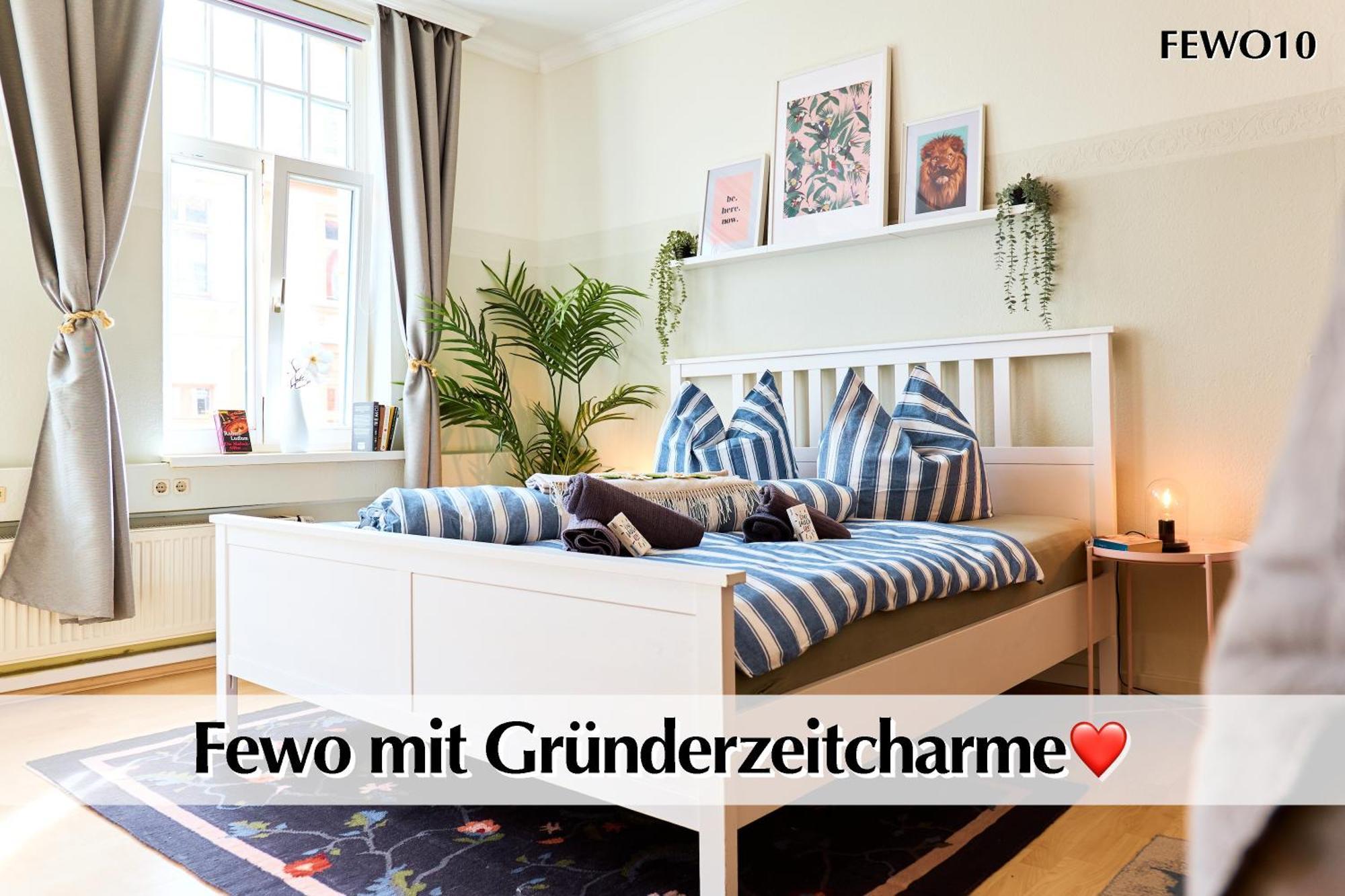 12 Fewos Im Jugendstilhaus Mit Aufzug, Terrasse, Kingsize-Bett, Smart-Tv, Etc Erfurt Eksteriør billede
