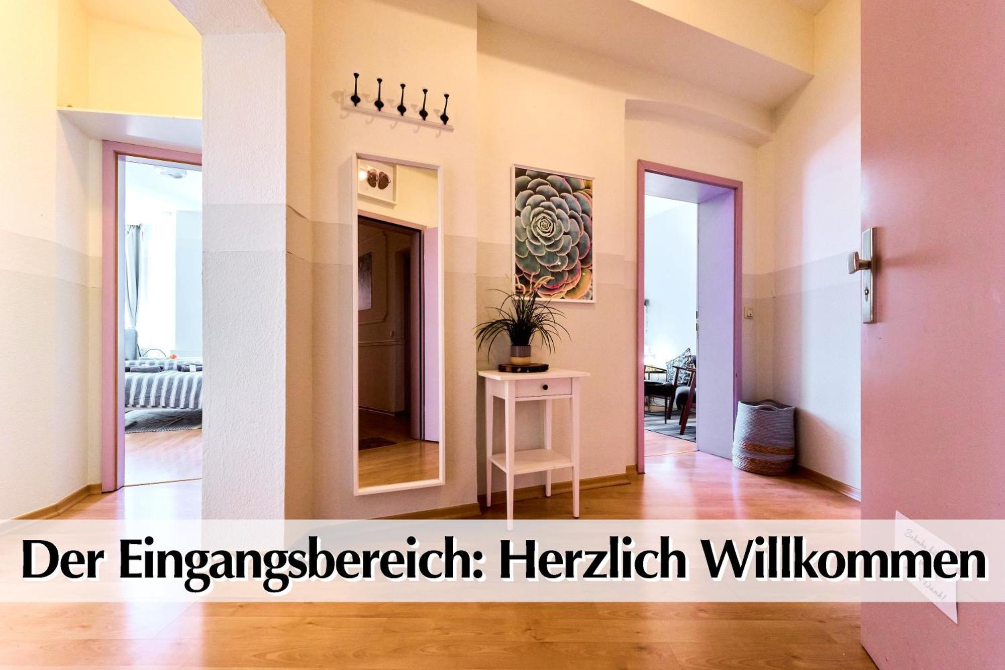 12 Fewos Im Jugendstilhaus Mit Aufzug, Terrasse, Kingsize-Bett, Smart-Tv, Etc Erfurt Værelse billede