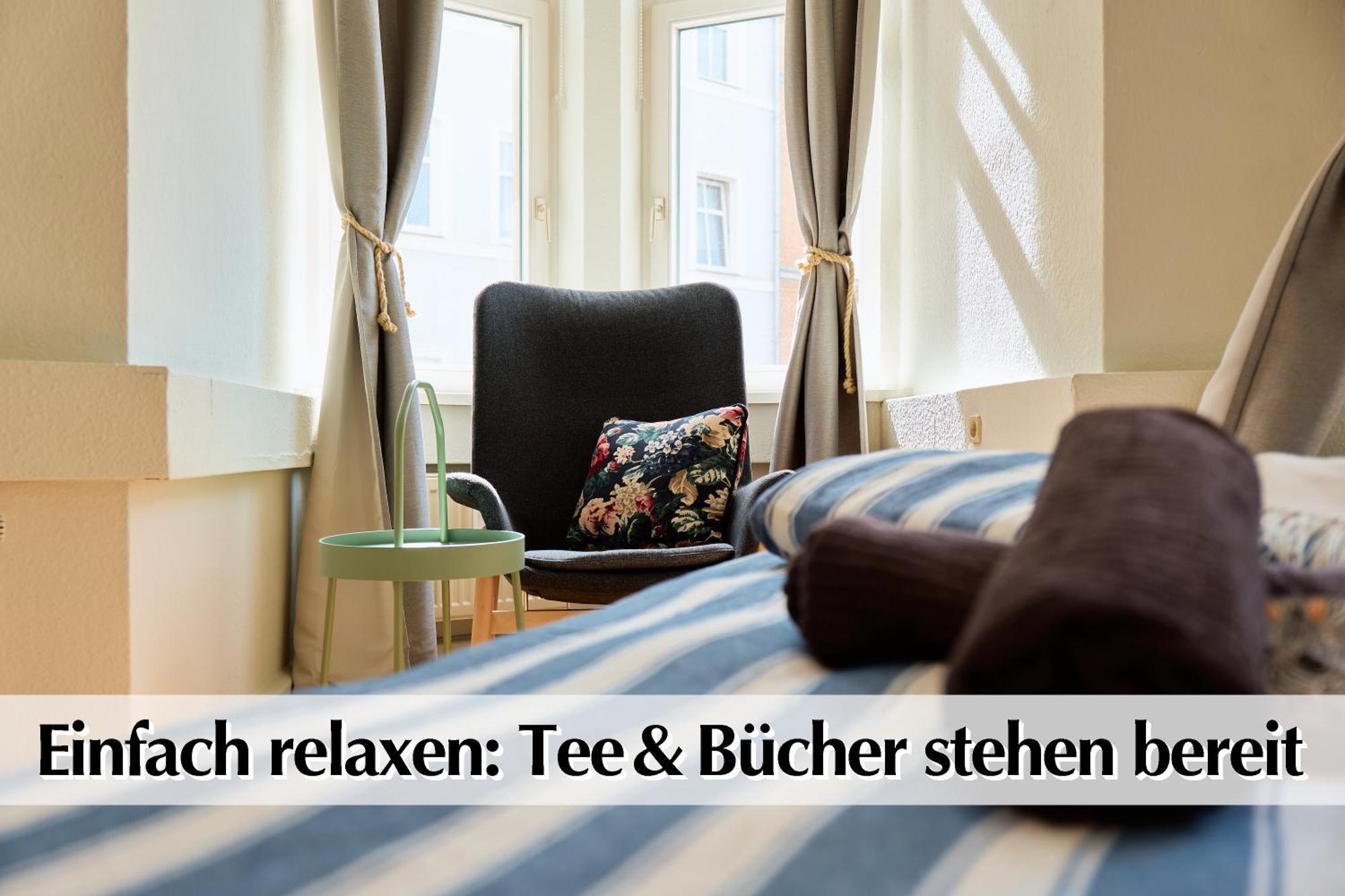 12 Fewos Im Jugendstilhaus Mit Aufzug, Terrasse, Kingsize-Bett, Smart-Tv, Etc Erfurt Værelse billede