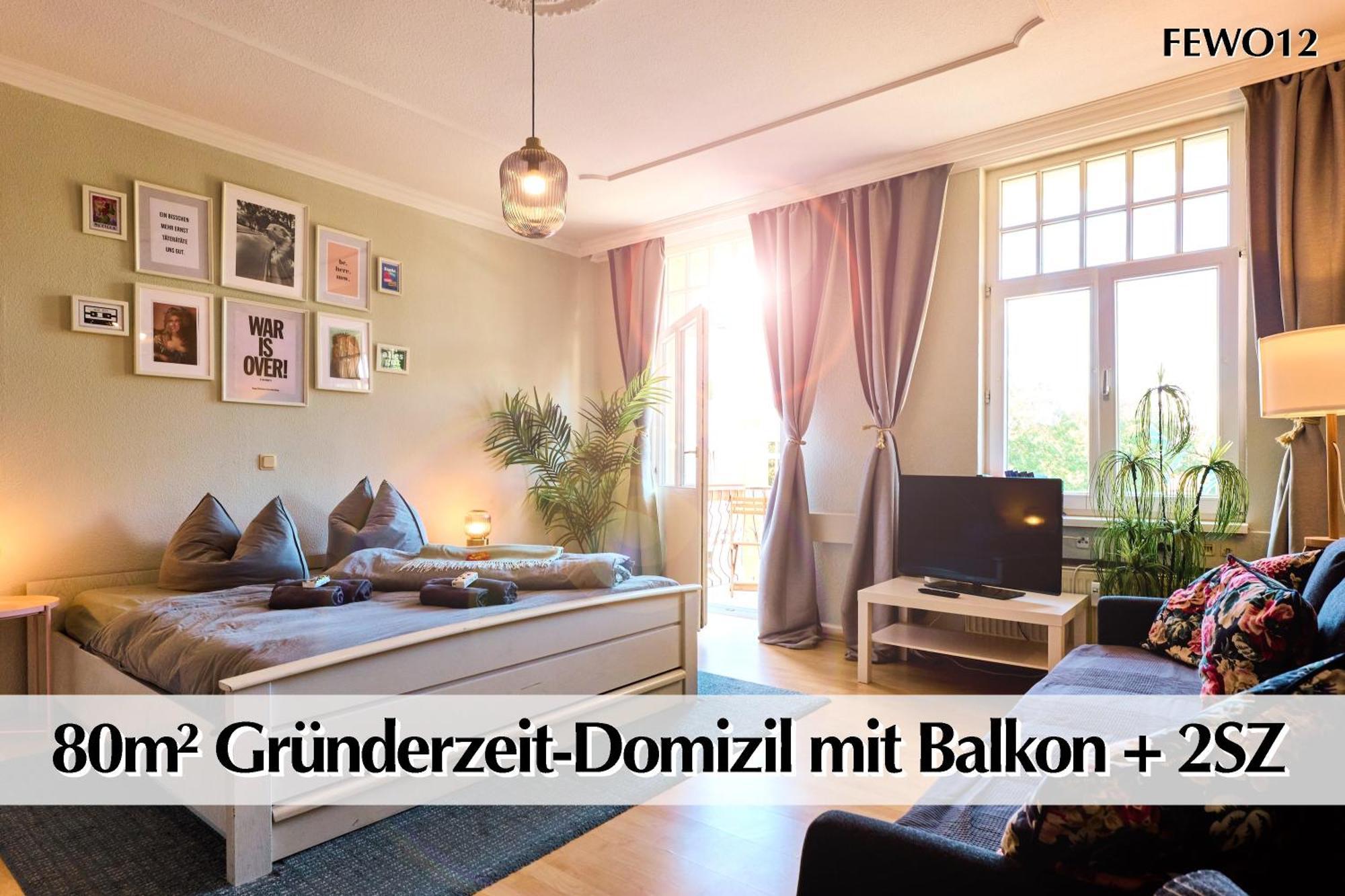 12 Fewos Im Jugendstilhaus Mit Aufzug, Terrasse, Kingsize-Bett, Smart-Tv, Etc Erfurt Eksteriør billede